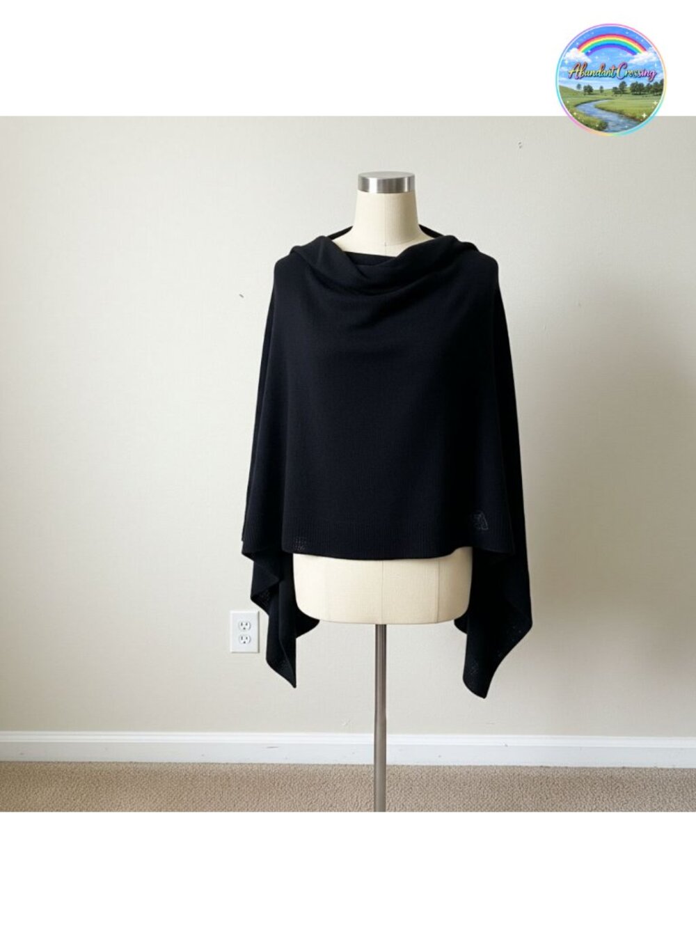 100% Two-Ply Cashmere Wrap Soft Scarf Stole Knitted Shawl Travel Women